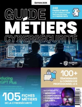 Couverture du guide des métiers de la cybersécurité